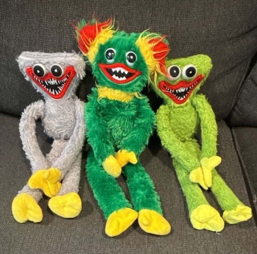 Poppy Playtime Huggy Wuggy Plush Toys Lot of 3